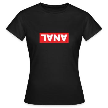 Sexe anal anal sexe anal sexe position de sexe - T-shirt Femme - noir - Devant - AI Model Female 172 dark (172cm)