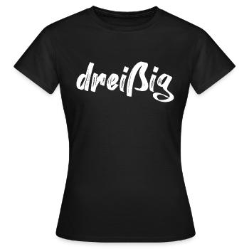 dreißig 30 Schriftzug - Frauen T-Shirt - Schwarz - Vorne - AI Model Female 172 dark (172cm)