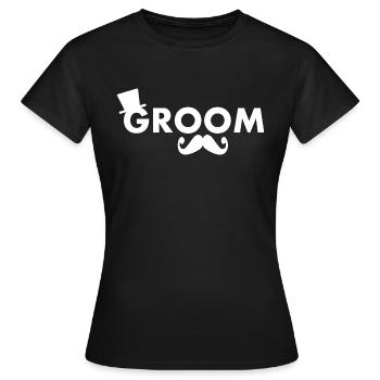 Groom - Frauen T-Shirt - Schwarz - Vorne - AI Model Female 172 dark (172cm)