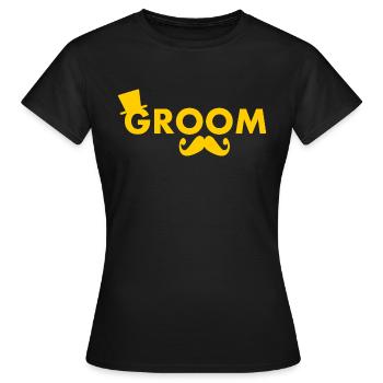 Groom - Frauen T-Shirt - Schwarz - Vorne - AI Model Female 172 dark (172cm)