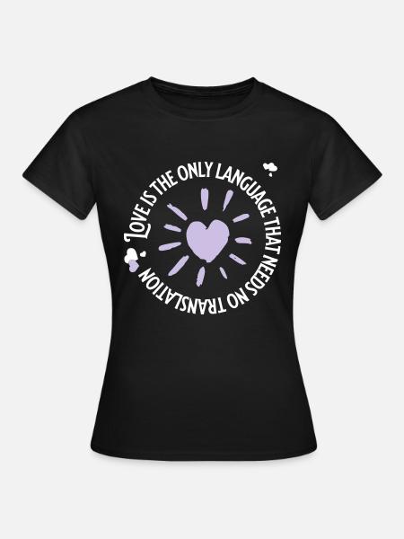 LOVE - Frauen T-Shirt - Schwarz