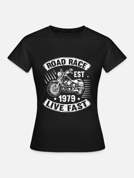 Motocicleta de moto de moto. Para todos - Dame-T-shirt - sort