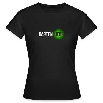 Gartenliebe Rasen Blumenbeet Hochbeet - Frauen T-Shirt - Schwarz - Vorne - AI Model Female 172 dark (172cm)