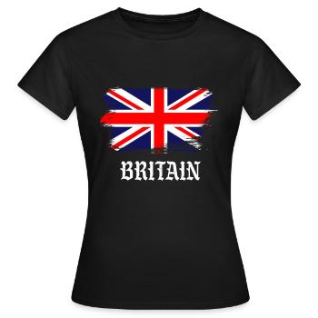 Great Britain - England - country flag - Shirt - Frauen T-Shirt - Schwarz - Vorne - AI Model Female 172 dark (172cm)