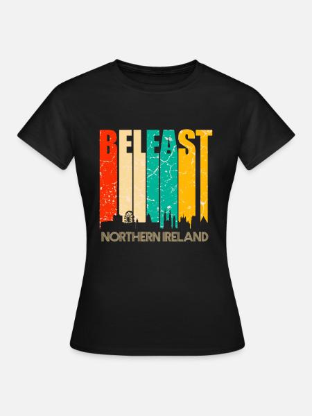 Belfast - Frauen T-Shirt - Schwarz