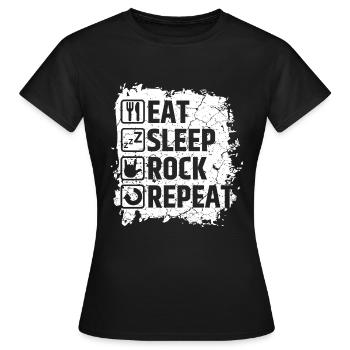 Musique rock - T-shirt Femme - noir - Devant - AI Model Female 172 dark (172cm)