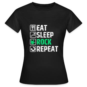 Musique rock - T-shirt Femme - noir - Devant - AI Model Female 172 dark (172cm)