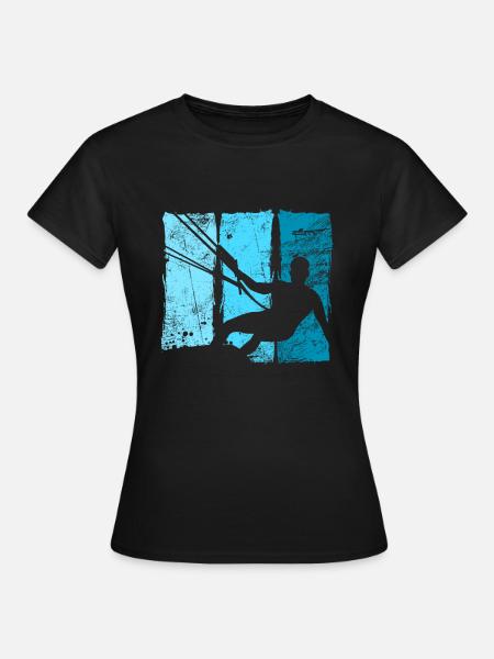 Kiteboard - Frauen T-Shirt - Schwarz