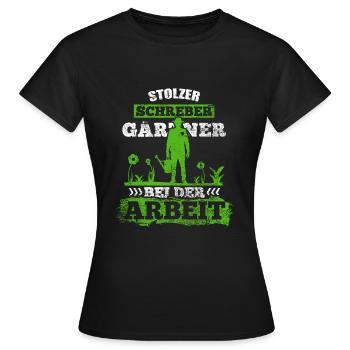 Schrebergarten - Frauen T-Shirt - Schwarz - Vorne - AI Model Female 172 dark (172cm)