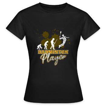 Cooles Badminton - Frauen T-Shirt - Schwarz - Vorne - AI Model Female 172 dark (172cm)