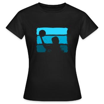 Wasserball Wasserballer - Frauen T-Shirt - Schwarz - Vorne - AI Model Female 172 dark (172cm)