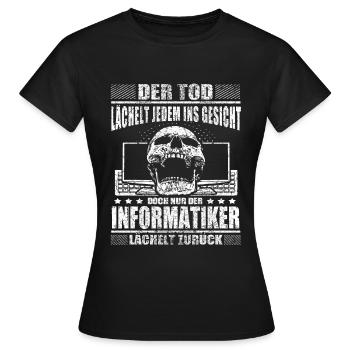 Informatiker - Frauen T-Shirt - Schwarz - Vorne - AI Model Female 172 dark (172cm)