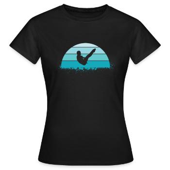 Sprungbrett Turmspringen - Frauen T-Shirt - Schwarz - Vorne - AI Model Female 172 dark (172cm)