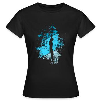 Vintage diving gift - Women's T-Shirt - black - Front - AI Model Female 172 dark (172cm)