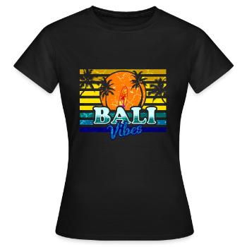 Bali Vibes - T-shirt Femme - noir - Devant - AI Model Female 172 dark (172cm)