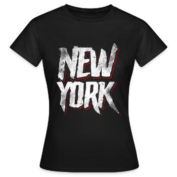 New York - T-shirt Femme - noir - Devant - AI Model Female 172 dark (172cm)