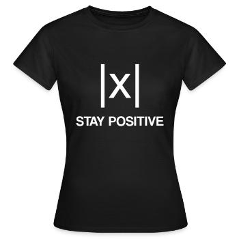 Rester positif - rester positif en mathématiques de X - T-shirt Femme - noir - Devant - AI Model Female 172 dark (172cm)