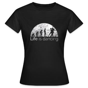 Danse sport danse couple danse - T-shirt Femme - noir - Devant - AI Model Female 172 dark (172cm)