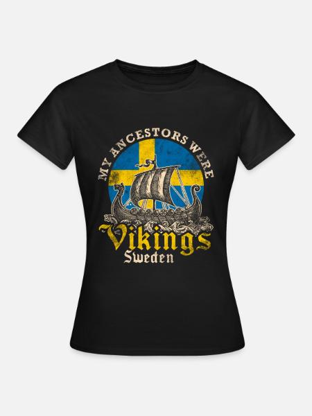 Schwedischer Wikinger - Frauen T-Shirt - Schwarz