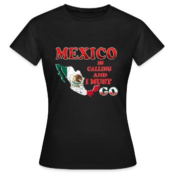 Mexique - T-shirt Femme - noir - Devant - AI Model Female 172 dark (172cm)