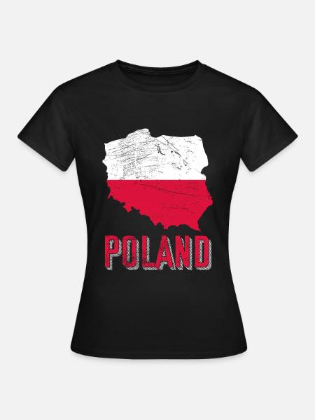 Pologne - T-shirt Femme - noir