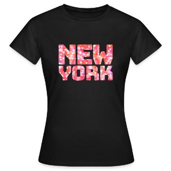I love new york - Women's T-Shirt - black - Front - AI Model Female 172 dark (172cm)
