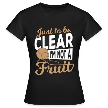 Laufvogel Kiwi - Frauen T-Shirt - Schwarz - Vorne - AI Model Female 172 dark (172cm)