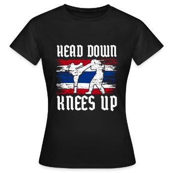 Thai Boxing - Frauen T-Shirt - Schwarz - Vorne - AI Model Female 172 dark (172cm)