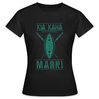 Maori - T-shirt Femme - noir - Devant - AI Model Female 172 dark (172cm)