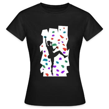Bloc - T-shirt Femme - noir - Devant - AI Model Female 172 dark (172cm)
