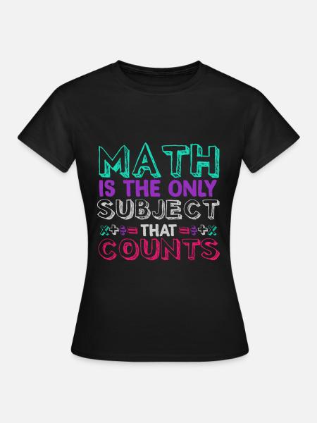 Mathe zählt - Frauen T-Shirt - Schwarz