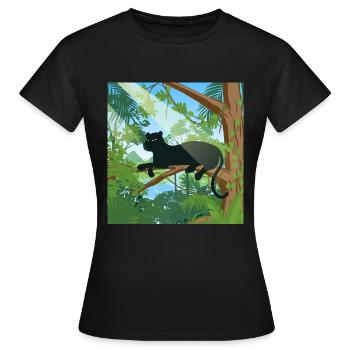 Jungle - T-shirt Femme - noir - Devant - AI Model Female 172 dark (172cm)