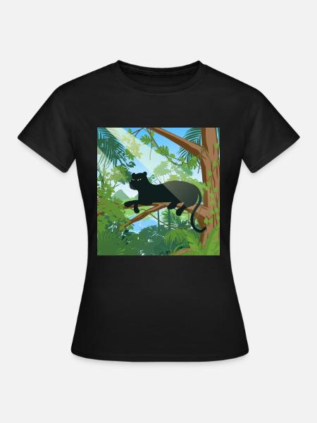 Dschungel - Frauen T-Shirt - Schwarz
