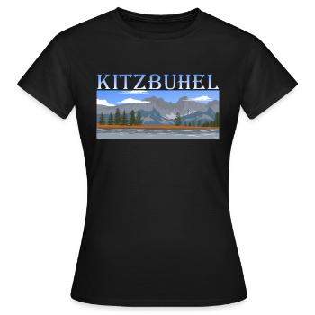 Kitzbühel - T-shirt Femme - noir - Devant - AI Model Female 172 dark (172cm)