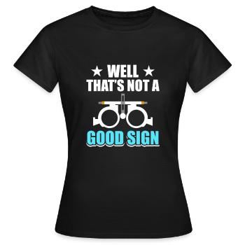 Opticien - T-shirt Femme - noir - Devant - AI Model Female 172 dark (172cm)