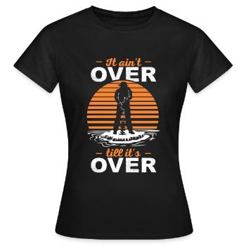 Schmelz Eis Fischen - Frauen T-Shirt - Schwarz - Vorne - AI Model Female 172 dark (172cm)