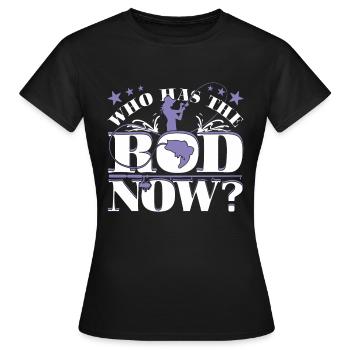 Feminist fishing - Women's T-Shirt - black - Front - AI Model Female 172 dark (172cm)