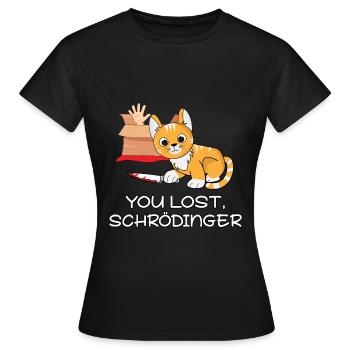Not Today Schroedinger Physik Schrödingers Katze - Frauen T-Shirt - Schwarz - Vorne - AI Model Female 172 dark (172cm)