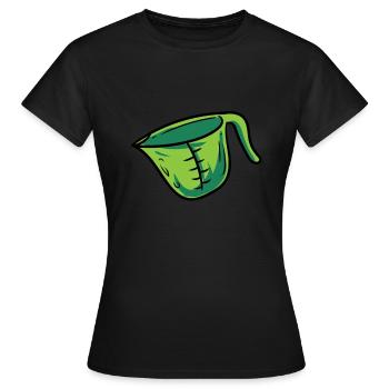 Pichet de mesure - T-shirt Femme - noir - Devant - AI Model Female 172 dark (172cm)