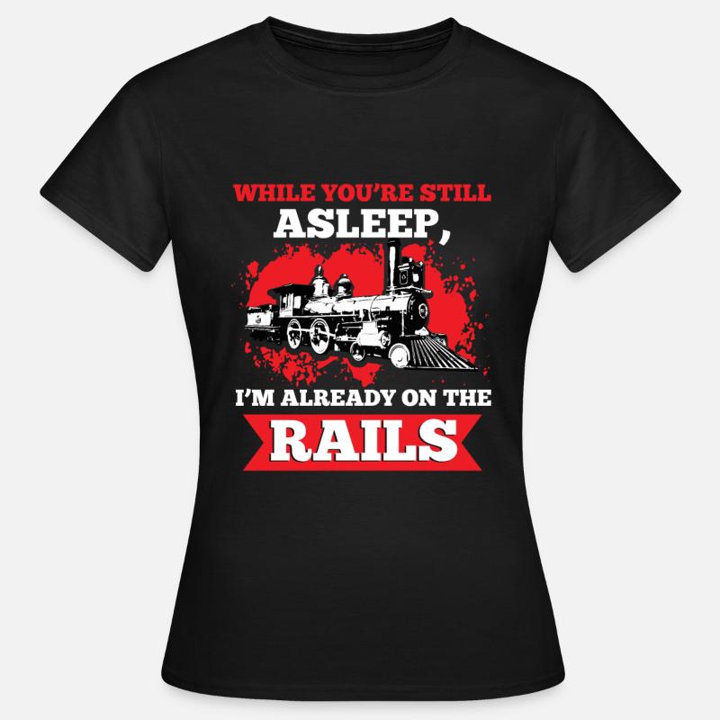 Railway Trainspotting Railway Engineer - Women's T-Shirt - black