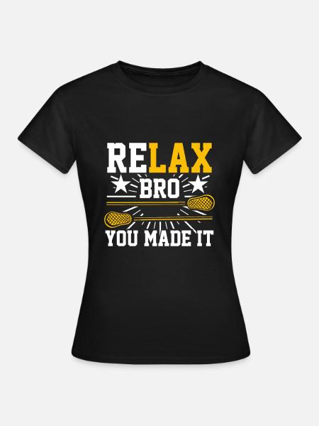 Funny Lacrosse Verteidiger - Frauen T-Shirt - Schwarz