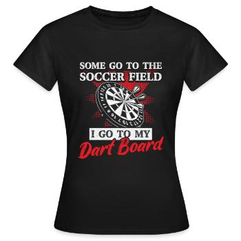 Jeu de fléchettes Jeu de fléchettes Joueur de fléchettes - T-shirt Femme - noir - Devant - AI Model Female 172 dark (172cm)
