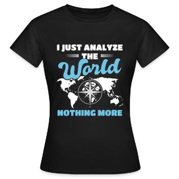Cartography Map Cartograph - Women's T-Shirt - black - Front - AI Model Female 172 dark (172cm)