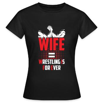 Lutteur grappling de lutte - T-shirt Femme - noir - Devant - AI Model Female 172 dark (172cm)