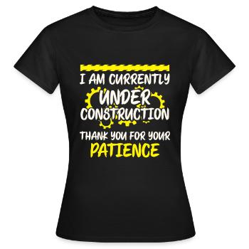 Ouvrier Charpentier Ouvrier Ouvrier Ingénieur - T-shirt Femme - noir - Devant - AI Model Female 172 dark (172cm)