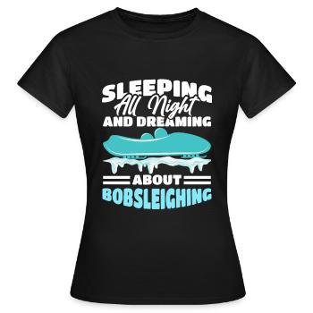 Bob Sledge - Women's T-Shirt - black - Front - AI Model Female 172 dark (172cm)