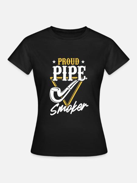Rauchen Zigarre Rauch - Frauen T-Shirt - Schwarz