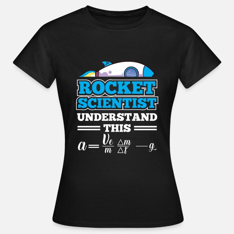 Vaisseau spatial fusée scientifique spatiale Astrona - T-shirt Femme - noir