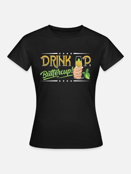 Drink up - Frauen T-Shirt - Schwarz