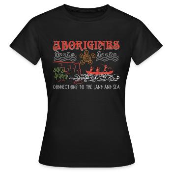 Liens avec les Autochtones - T-shirt Femme - noir - Devant - AI Model Female 172 dark (172cm)